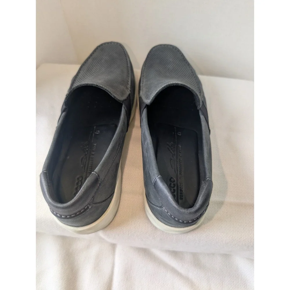 ECCO S-LITE 9.5 Black Diamond Nubuck Moc Loafers